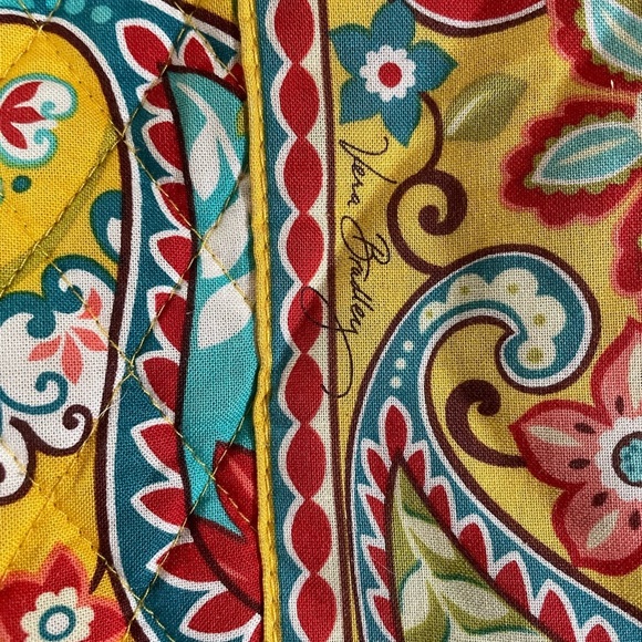 Vera Bradley Floral Paisley Quilted Shoulder Bag‎ - Yellow Multi - Picture 2 of 6